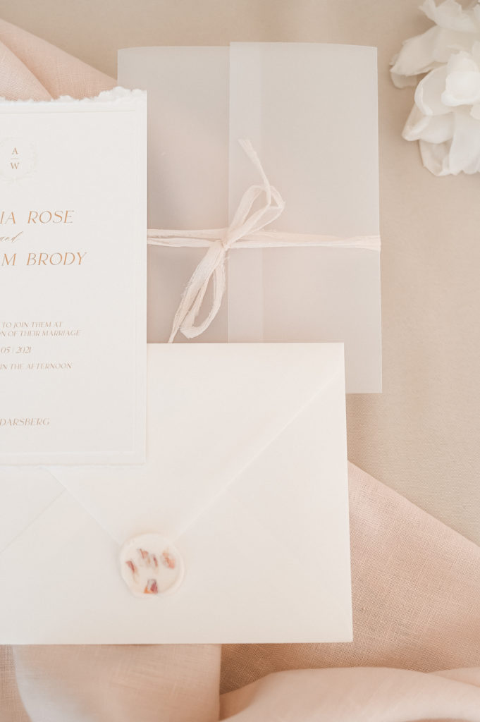 Papeterie, Wachssiegel, Einladung, Flatlay, Das Fräulein Hanse