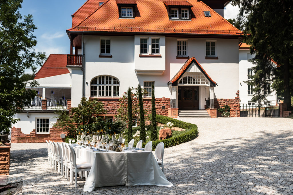 Hoher Darsberg, Hochzeitstafel, Mediterrane Hochzeit, Zitronenbaum, Tisch, Dekorationsverleih, Hochzeitsplanung, Hochzeitslocation